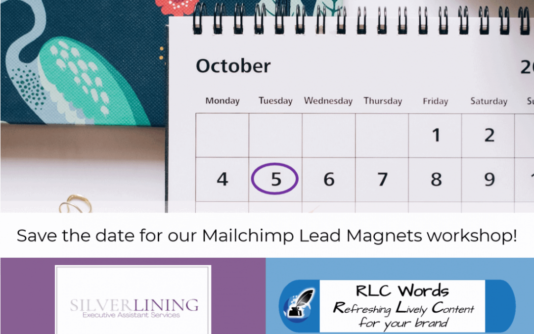 Save the Date for our Mailchimp Lead Magnets Workshop!