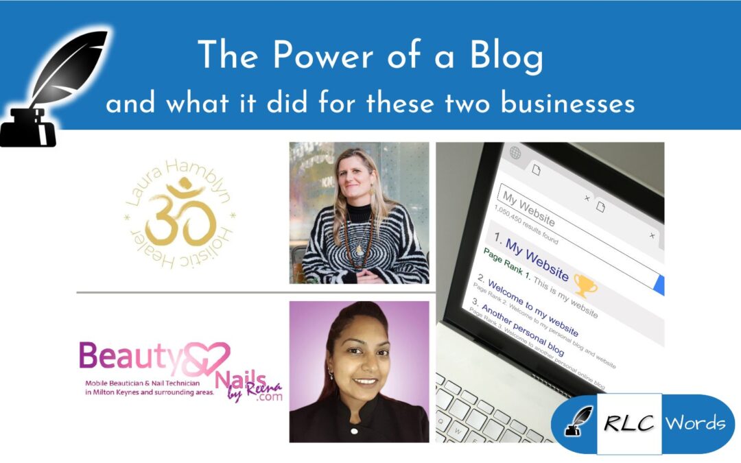 The Power of a Blog – what blogging did for these two businesses