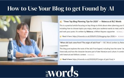 How to Use Your Blog to Get Found by AI