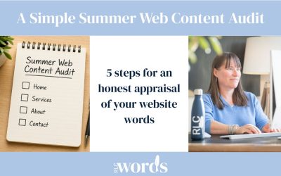 A Simple Summer Web Content Audit